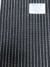 MH6521-BK Tessuto Pettinato Standard Giapponese In Lana E Kid Mohair (Stile Tonic) A Righe Nero