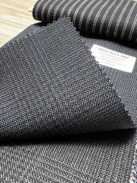 MH2431-NV Tessuto Pettinato Standard Giapponese In Lana E Mohair (Stile Tonic) A Quadri Blu Navy[Tessile] Immagini aggiuntive