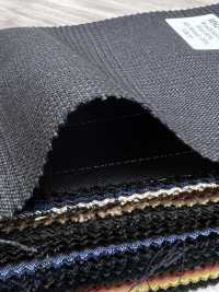 MH2431-CG Tessuto Pettinato Standard Giapponese In Lana E Kid Mohair (Stile Tonic), A Quadri, Grigio Antracite[Tessile] Immagini aggiuntive