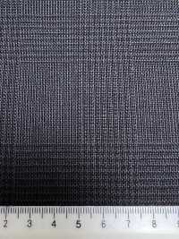 MH2431-CG Tessuto Pettinato Standard Giapponese In Lana E Kid Mohair (Stile Tonic), A Quadri, Grigio Antracite[Tessile] Immagini aggiuntive