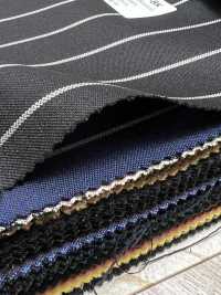 SK5524-BK Tessuto Standard Giapponese Elasticizzato A Righe In Lana E Seta, Nero[Tessile] Immagini aggiuntive