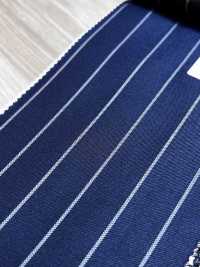 SK5524-BL Tessuto Elasticizzato Standard Giapponese In Seta E Lana, A Righe Blu Navy[Tessile] Immagini aggiuntive