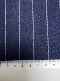 SK5524-BL Tessuto Elasticizzato Standard Giapponese In Seta E Lana, A Righe Blu Navy[Tessile] Immagini aggiuntive