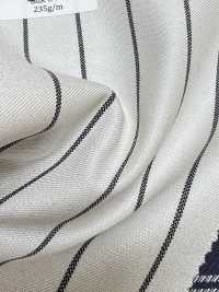 SK5524-WT Tessuto Elasticizzato Standard Giapponese A Righe Bianco In Lana E Seta[Tessile] Immagini aggiuntive
