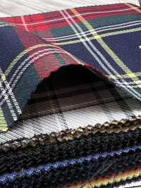 SK5536-NV Tessuto A Quadri Elasticizzato Standard Giapponese In Seta E Lana, Blu Navy[Tessile] Immagini aggiuntive