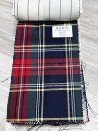 SK5536-NV Tessuto A Quadri Elasticizzato Standard Giapponese In Seta E Lana, Blu Navy[Tessile] Immagini aggiuntive