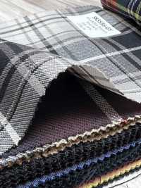 SK5536-GY Tessuto Elasticizzato Standard Giapponese A Quadri In Lana E Seta, Grigio[Tessile] Immagini aggiuntive