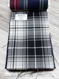SK5536-GY Tessuto Elasticizzato Standard Giapponese A Quadri In Lana E Seta, Grigio[Tessile] Immagini aggiuntive