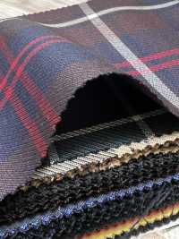 SK5536-BR Tessuto Elasticizzato Standard Giapponese A Quadri In Lana E Seta Marrone[Tessile] Immagini aggiuntive