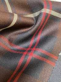 SK5536-BR Tessuto Elasticizzato Standard Giapponese A Quadri In Lana E Seta Marrone[Tessile] Immagini aggiuntive