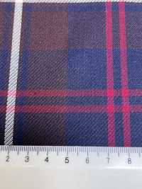 SK5536-BR Tessuto Elasticizzato Standard Giapponese A Quadri In Lana E Seta Marrone[Tessile] Immagini aggiuntive