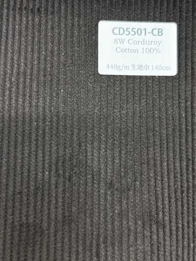 CD5501-CB Velluto a coste 8W C100 marrone carbone