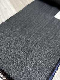 PR5511-CG Standard Prodotto in Giappone Premium Super120's elasticizzato tinta unita grigio antracite[Tessile] HOSOI SYOJI Immagini aggiuntive