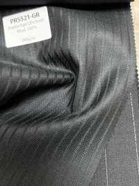 PR5521-GR Standard di produzione giapponese Premium Super120's a righe elasticizzato verde[Tessile] HOSOI SYOJI Immagini aggiuntive