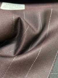 LA5521-DR Classico tessuto a righe elasticizzato in seta lamé e lana, rosso scuro[Tessile] HOSOI SYOJI Immagini aggiuntive