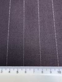 LA5521-DR Classico tessuto a righe elasticizzato in seta lamé e lana, rosso scuro[Tessile] HOSOI SYOJI Immagini aggiuntive
