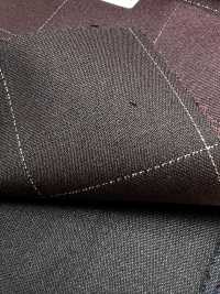 LA5531-DR Quadri elasticizzato standard giapponese in seta, lamé e lana, rosso scuro[Tessile] HOSOI SYOJI Immagini aggiuntive