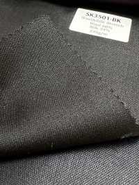 SK3501-BK Standard nero elasticizzato in seta e lana, prodotto in Giappone[Tessile] HOSOI SYOJI Immagini aggiuntive