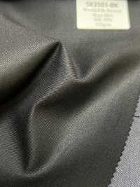 SK3501-BK Standard nero elasticizzato in seta e lana, prodotto in Giappone[Tessile] HOSOI SYOJI Immagini aggiuntive