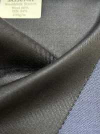 SK3501-NV Standard in seta e lana stretch blu navy di fabbricazione giapponese[Tessile] HOSOI SYOJI Immagini aggiuntive