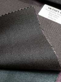 SK3501-BR Tessuto elasticizzato standard in seta e lana di produzione giapponese, marrone[Tessile] Immagini aggiuntive