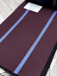 SK3523-DR Standard giapponese in seta e lana elasticizzata a righe rosso scuro[Tessile] Immagini aggiuntive