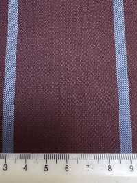 SK3523-DR Standard giapponese in seta e lana elasticizzata a righe rosso scuro[Tessile] Immagini aggiuntive