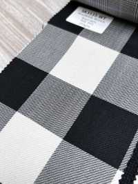 SK3535-WT Classico Made in Japan in seta e lana elasticizzata a quadri bianco[Tessile] Immagini aggiuntive