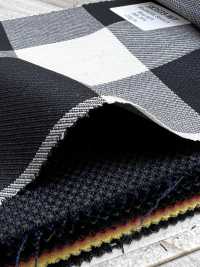SK3535-WT Classico Made in Japan in seta e lana elasticizzata a quadri bianco[Tessile] Immagini aggiuntive