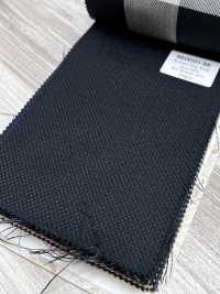 MH4501-BK Hopsack in mohair nero standard di produzione giapponese[Tessile] Immagini aggiuntive