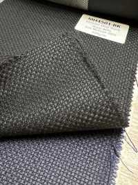 MH4501-BK Hopsack in mohair nero standard di produzione giapponese[Tessile] Immagini aggiuntive