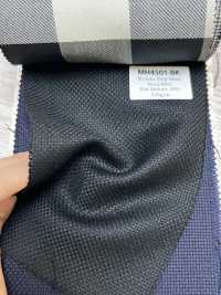 MH4501-BK Hopsack in mohair nero standard di produzione giapponese[Tessile] Immagini aggiuntive