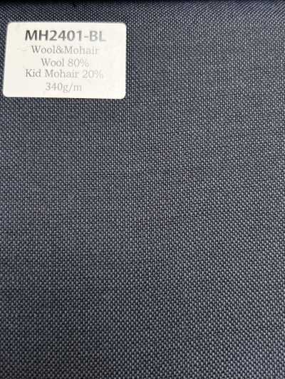 MH2401-BL Lana mohair pettinata standard Made in Japan (stile tonic) blu