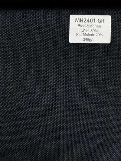 MH2401-GR Lana e mohair pettinati di produzione giapponese standard (stile Tonic) verde