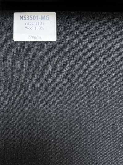 NS3501-MG Classica lana stretch Super 110's di produzione giapponese, grigio medio