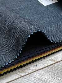 NS3511-BL Classico Super 110's in lana elasticizzata blu, prodotta in Giappone[Tessile] HOSOI SYOJI Immagini aggiuntive