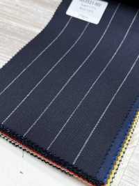 NS3521-NV Classico tessuto in lana stretch Super 110’s di produzione giapponese, blu navy[Tessile] HOSOI SYOJI Immagini aggiuntive