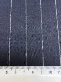NS3521-NV Classico tessuto in lana stretch Super 110’s di produzione giapponese, blu navy[Tessile] HOSOI SYOJI Immagini aggiuntive