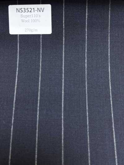 NS3521-NV Classico tessuto in lana stretch Super 110’s di produzione giapponese, blu navy