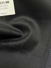 OT3531-BK Standard giapponese Super120's W100 nero[Tessile] HOSOI SYOJI Immagini aggiuntive