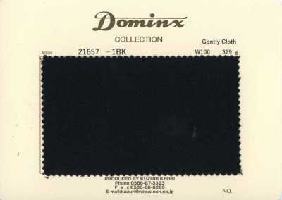 21657-1BK Tessuto Classic Gently in lana 100% DOMINX (Dominx) Collezione Premium Nero