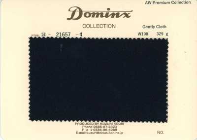 21657-4 Tessuto delicato standard in lana 100% DOMINX Collezione Premium Nero