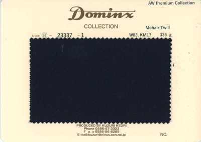 23337-1 Twill di mohair standard DOMINX (Dominx) Collezione Premium Nero
