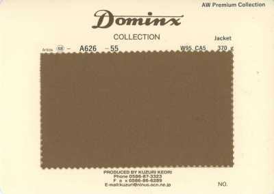 A626-55 Giacca classica 100% lana DOMINX (Dominx) Collezione Premium Marrone