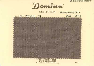 20720JE-13 Standard SummerGentlyCloth 100% lana DOMINX Collezione Premium Marrone
