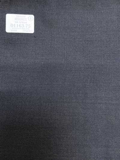 01163-75 26AW HERDREX [Seta e lana] Seta e lana tinta unita marrone chiaro