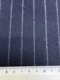 69582-34 26AW HERDREX [Flanella Tasmaniana] Seta E Lana A Righe Blu Navy[Tessile] Società Per Azioni Kunishima Co., Ltd. Foto secondaria