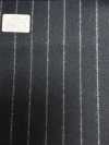 69582-34 26AW HERDREX [Flanella Tasmaniana] Seta E Lana A Righe Blu Navy