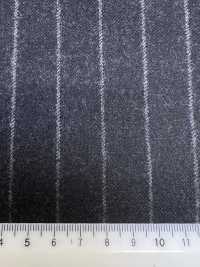 69582-41 26AW HERDREX [Flanella Tasmaniana] Seta E Lana A Righe Color Antracite[Tessile] Società Per Azioni Kunishima Co., Ltd. Foto secondaria