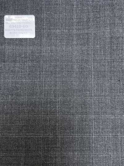 69418-60 26AW BESTSELECTION [TESSUTO MODERNIZZATO] Tessuto modernizzato a quadri grigio medio